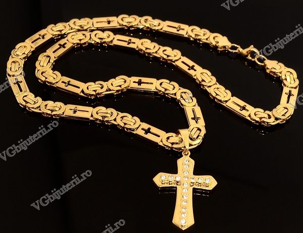 Set Lant+Cruce-THE KNIGHTS TEMPLAR- Auriu cod 1086A